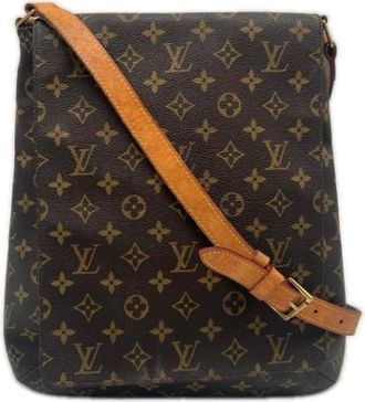 Louis Vuitton Vintage, unisex, Bruin, ONE Size, Leer, Pre-owned Schoudertas