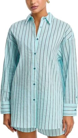 Staud Kendy Top In Pool Stripe