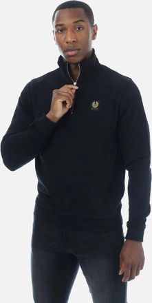Belstaff Mens Quarter Zip Sweatshirt - Black - Size: 40