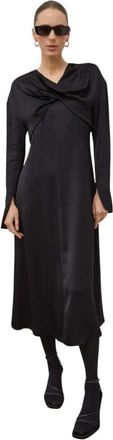Day Birger Et Mikkelsen Lyanna Midi Jurk - Dames - Casual kleedjes - Zwart - XS - Kleedjes
