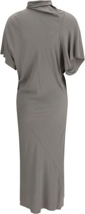 Rick Owens Womens Gray Acetate Casual Dress