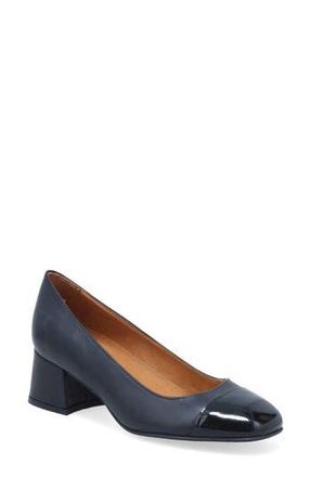 Miz Mooz Gilda Cap Toe Pump in Black/Black Patent at Nordstrom Rack, Size 10.5-11Us / 42Eu