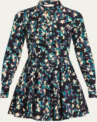 Ulla Johnson Nanette Long-Sleeve Mini Shirtdress