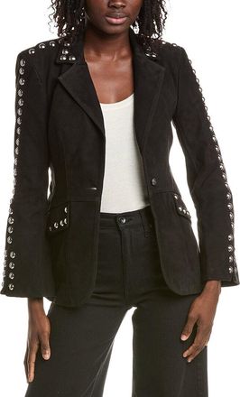 Cinq &agrave; Sept Cinq &Agrave; Sept Milly Studded Suede Jacket