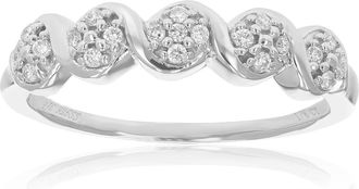 Vir Jewels 1/8 cttw Round Cut Lab Grown Diamond Engagement Ring.925 Sterling Silver Prong Set