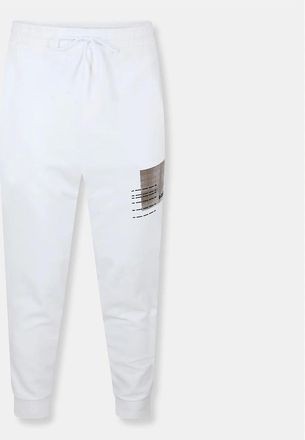 HUGO BOSS Mens Hadiko Solid Patterned Slim Joggers - White - Size: 37/36/32
