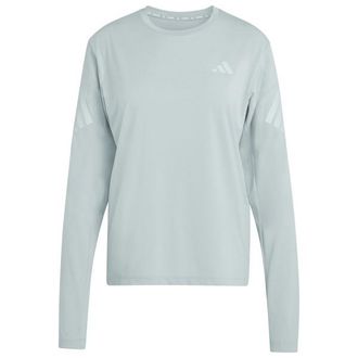 adidas Adi365 Iconic Stripes L/S Laufshirt f&uuml;r Damen | grau