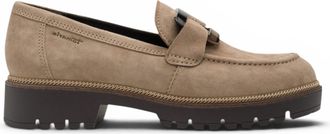 Tamaris Tamaris dames beige su&egrave;de leren loafer casual schoenen - 24722-43