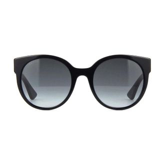 Gucci Round Grey Gradient Sunglasses - Black