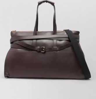 Moschino travel bag silk nylon top handles strap