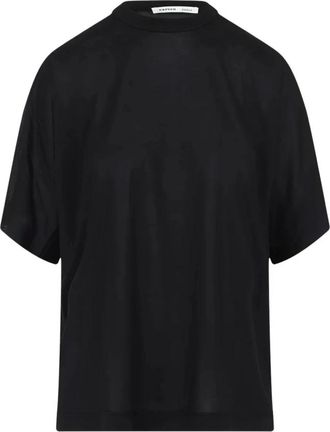 Carven Jt 224 T Shirt - Dames - T-shirts - Zwart - M - Tops