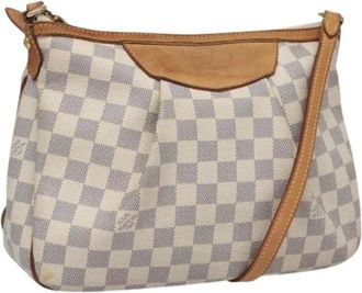 Louis Vuitton Pre-owned Cross Body Bags, female, White, Size: ONE SIZE Pre-owned Canvas Cross Body Bag
