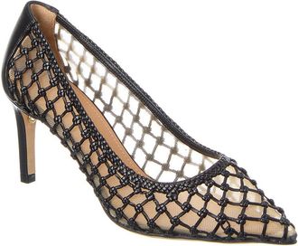 Ferragamo Ilary N70 Mesh & Leather Pump