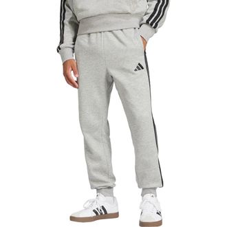 adidas Essential 3-Stripes Fleece Joggers in Mgreyh/bla at Nordstrom Rack, Size Xx-Large