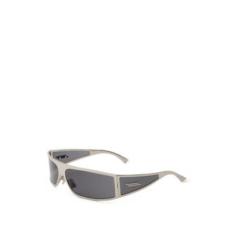 Bottega Veneta BOVE-10299668 Metal Wraparound Sunglasses - Silver