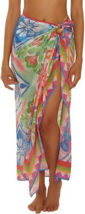 BECCA by Rebecca Virtue Mijas Cover-Up Sarong in Blue Multi at Nordstrom