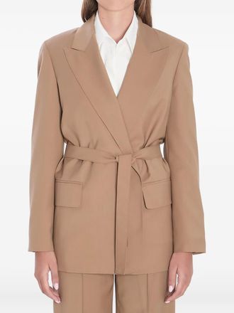 Max Mara Blazer con revers a lancia - Toni neutri