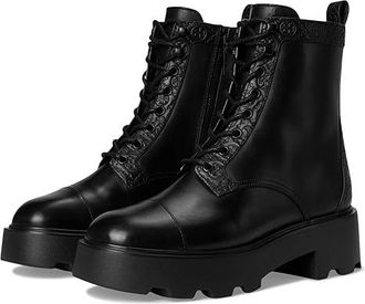 Tory Burch Monogram Lug Ankle Boot 65mm Womens Boots Perfect Black : 9.5 M, Suede