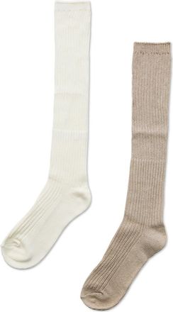 Belle & Bloom Go For It 2 Pack Socks in Beige at Nordstrom, Size Medium