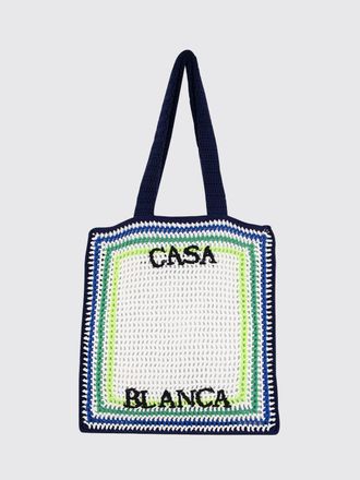 Casablanca Borsa tote in cotone alluncinetto con logo Casablanca