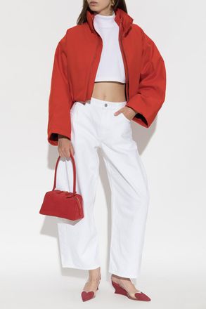 Alaia Wide-leg Jeans, Womens, White