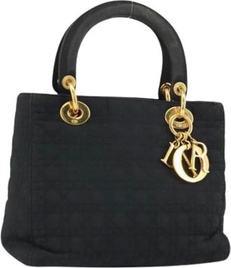 Dior Pre-owned Handbags, female, Black, Size: ONE SIZE Pre-owned Nylon Hand Bag