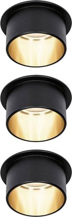 Paulmann Gil Spot De Interior Negro Mate Y Dorado Led