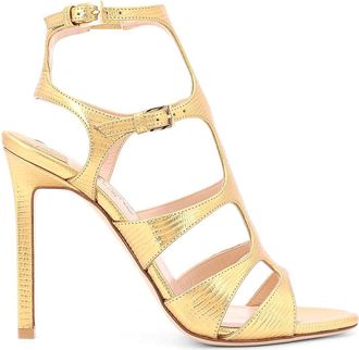 Tom Ford Laminated Leather Sandals With Coconut Effect