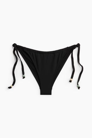 H&M Tie-Tanga Bikinihose - Schwarz
