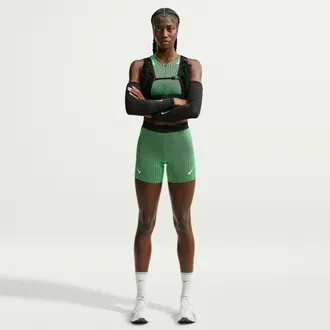 Nike Womens AeroSwift Dri-FIT ADV Tight Running Shorts in Green | IU1063-336