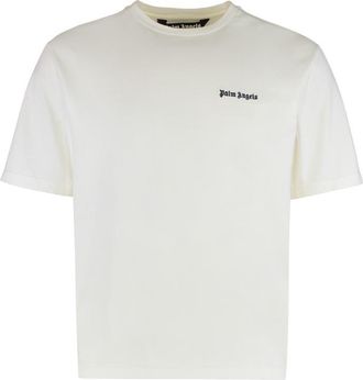 Palm Angels Round Neck T-Shirt In Cotton