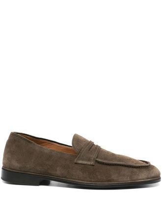 Harrys of London suede loafers - men - Leather/Leather/Suede - 45 - OLIVE