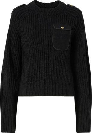 Pinko Miagolio Trui - Dames - Ronde hals truien - Zwart - S - Truien & Vesten