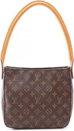 Louis Vuitton Pre-owned Monogram Canvas Shoulder Bag - unisex - Vintage Schoudertas - Bruin - ONE Size - Leer - Vintage