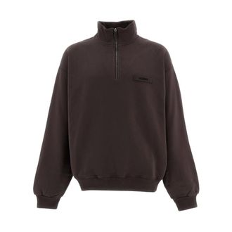 Jacquemus Sudadera con cremallera Gros Grain - Sweatshirts & Hoodies - Hombre - Marr&oacute;n - XL