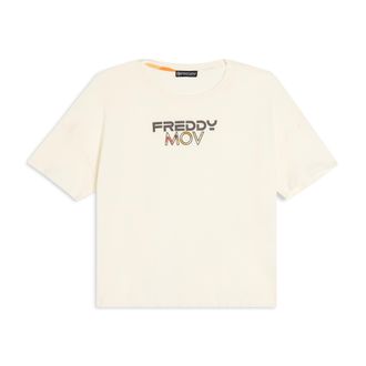 Freddy T-shirt Cropped con Spacchi Laterali