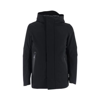 Roberto Ricci Design Winter Parka Jas - Heren - Jassen - Zwart - Maat: S Zijde