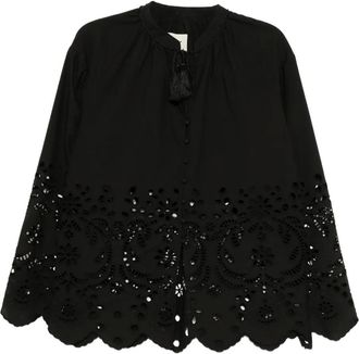 Bambah Eyelet blouse - Black