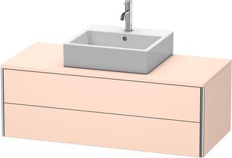 Duravit Mueble De Pared Duravit Xsquare 120.0 X 54.8 Cm, 2 Cajones, Color (frente/cuerpo): Albaricoque Perla Seda Laca Mate - Xs491202020