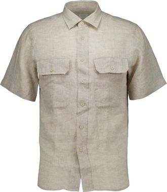 Xacus Legacy Shirt - Heren - Korte mouwen Overhemden - Beige - M - Overhemden