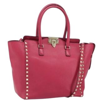 Valentino Pre-owned Vintage Handtas - Dames - Pre-owned - Roze - Maat: ONE Size Leer