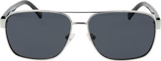 Skechers SE6160 Polarized 10D Mens Sunglasses Silver Size 63