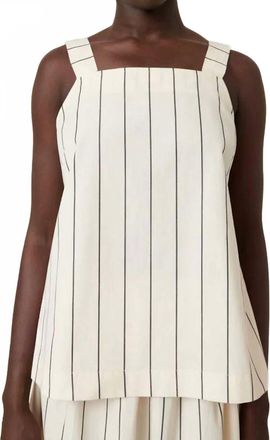 Kowtow Elle Sleeveless Top In White