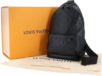 Louis Vuitton Black Monogram Shadow Sling Bag (Pre-Owned)