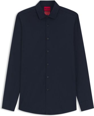 HUGO BOSS Slim-fit shirt in stretch twill