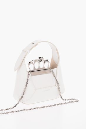 Alexander McQueen Borsa Hobo JEWEL KNUCKLES in Pelle Alexander McQueen
