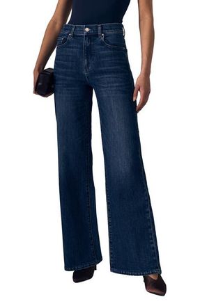 LE JEAN Column High Waist Wide Leg Jeans in London Calling at Nordstrom, Size 25
