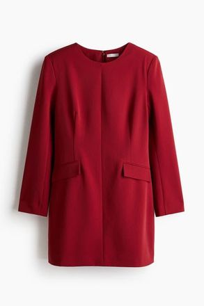 H&M Short Dress in Dark Red at Nordstrom, Size Xx-Small