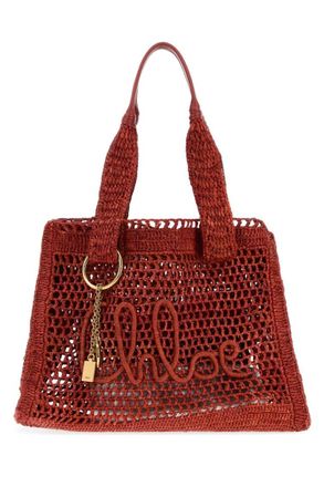 Chlo&eacute; Brown Logo Large Tote