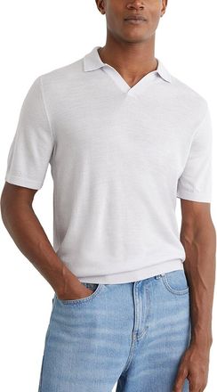 Reiss Duchie Open Collar Mer Wool Sweater
